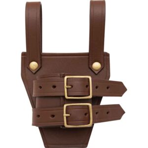 Leather Broadsword Frog - Brown