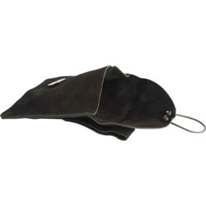 Small Suede Pouch - Black