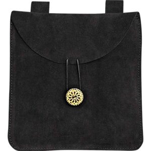 Small Suede Pouch - Black