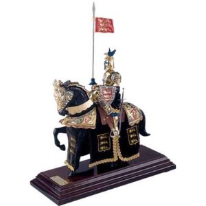 Mounted English Knight of King Richard the Lionheart Statue by Marto