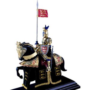 Mounted English Knight of King Richard the Lionheart Statue by Marto