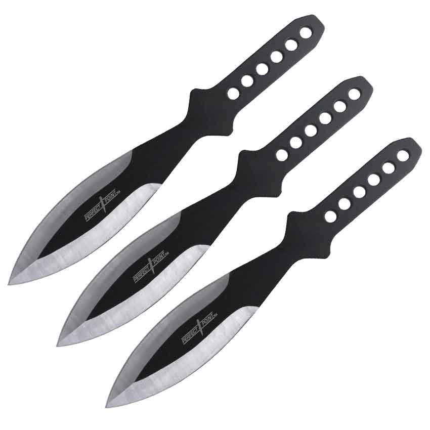 Professional Black Throwing Knives - Black Throwing Knife Set - Heavy Duty  Throwing Knives