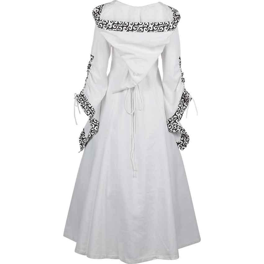 Renaissance Medieval Maiden Dress Gown with hood por YourDressmaker