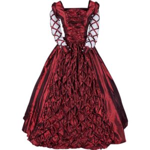 Burgundy Medieval Ball Gown