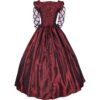 Burgundy Medieval Ball Gown