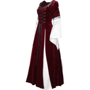 Burgundy Fair Maidens Gown