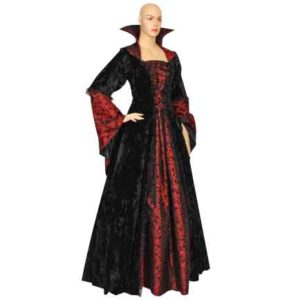 Countess Dracula Dress - Black and Red