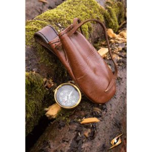 Compass with Leather Pouch