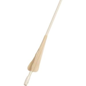 White Glow-in-the-Dark LARP Arrow - Round Tip