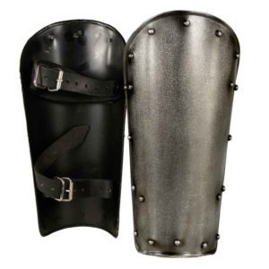 Dark Warrior Steel Greaves