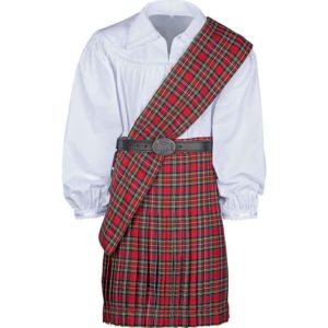 Men's Scottish Kilt with Scarf