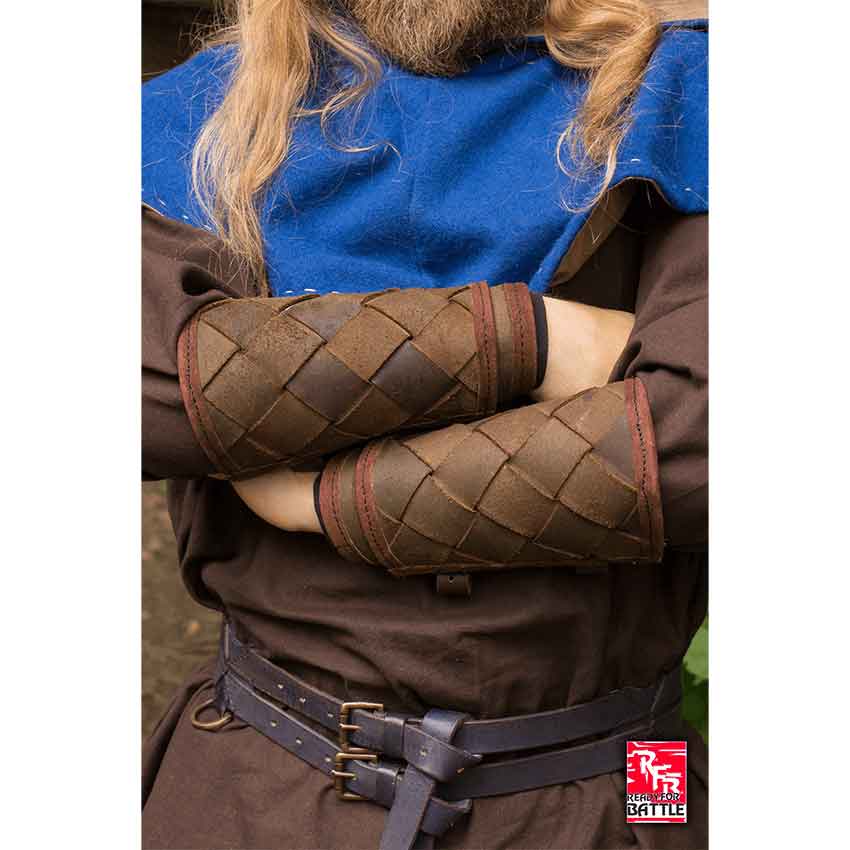 Leather Arm Bracer with Buckle [Best Price] – Viking Clothing