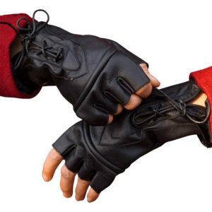 Celtic Gloves - Suede Brown Leather