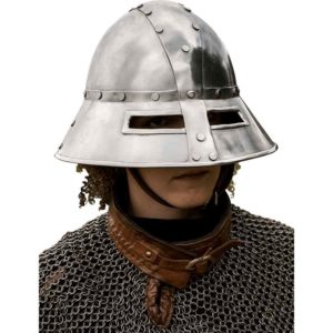 Guardsman Helmet - Polished Steel