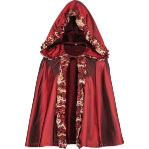 Womens Hooded Renaissance Shoulder Cape