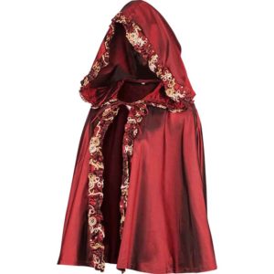 Womens Hooded Renaissance Shoulder Cape