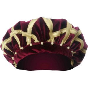 Velvet Floppy Hat with Pearls