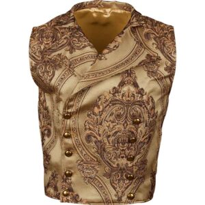 Gentlemens Brown Brocade Vest