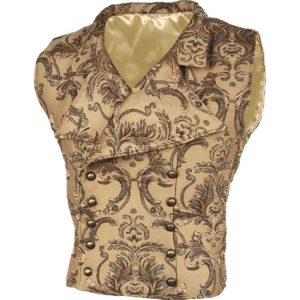 Gentlemens Brown Brocade Vest