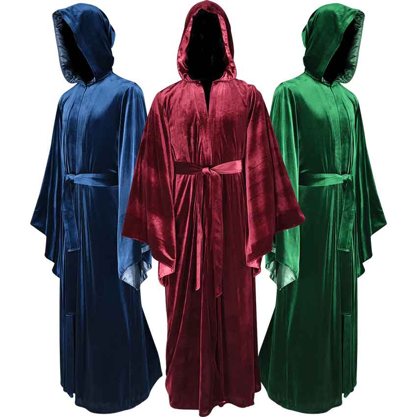 Velvet Hooded Robe