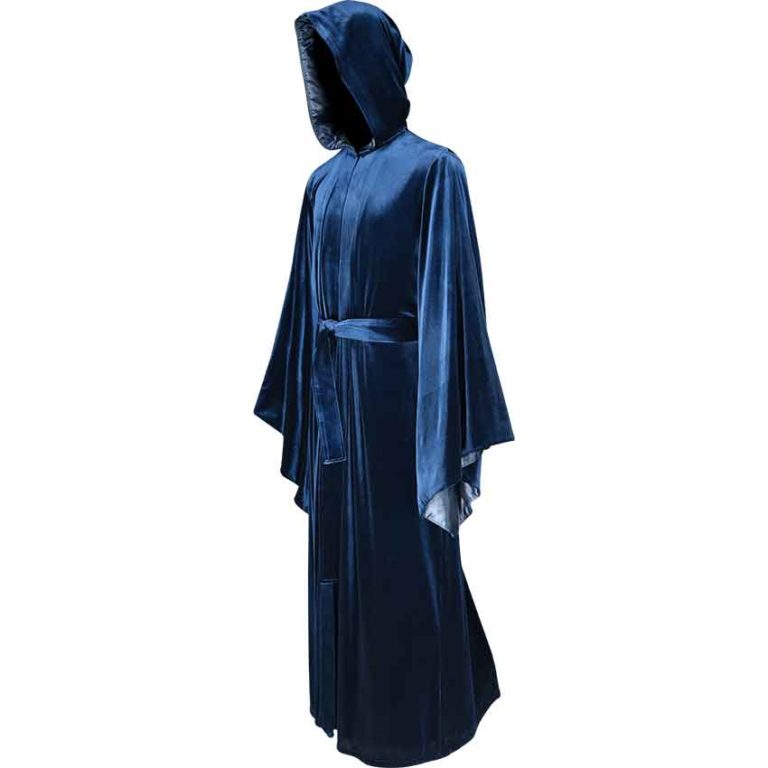 Hooded Velvet Robe