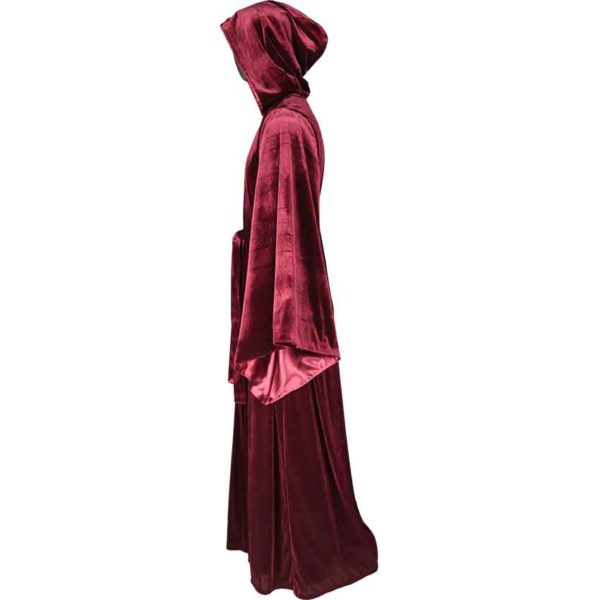 Hooded Velvet Robe