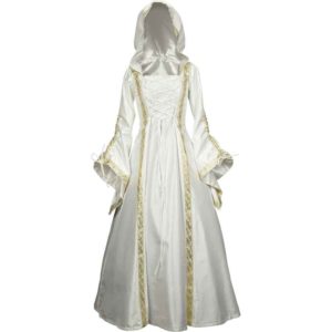 Hooded Medieval Wedding Dress