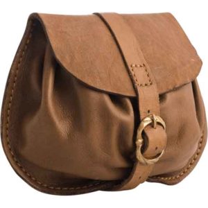 Small Buckled Leather Bag