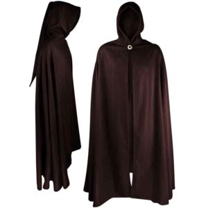 Hooded Cloak Hibernus - Wool Brown