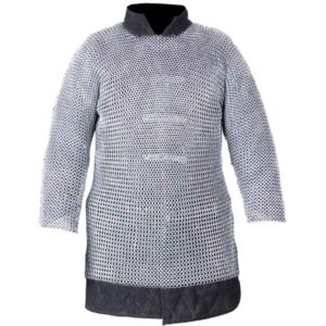 Berengar Long Sleeve Steel Chainmail Hauberk