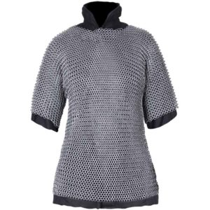 Chainmail Shirt - Hauberk, riveted, 8 mm, short sleeves, chest size 140 cm