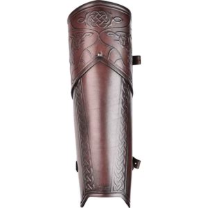 Celtic Mantikor Leather Greaves