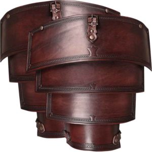 Leather Lorica Spaulders