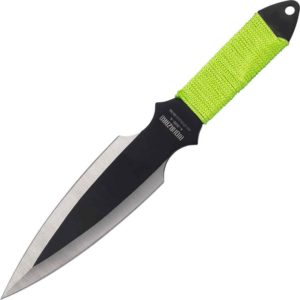 3 Piece Biohazard Two Tone Throwing Knives