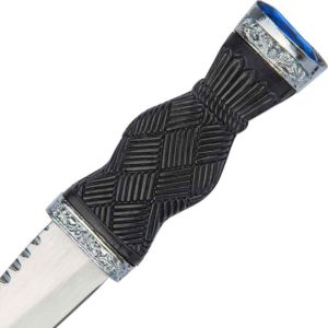 Blue Gem Cross-Hatch Sgian Dubh