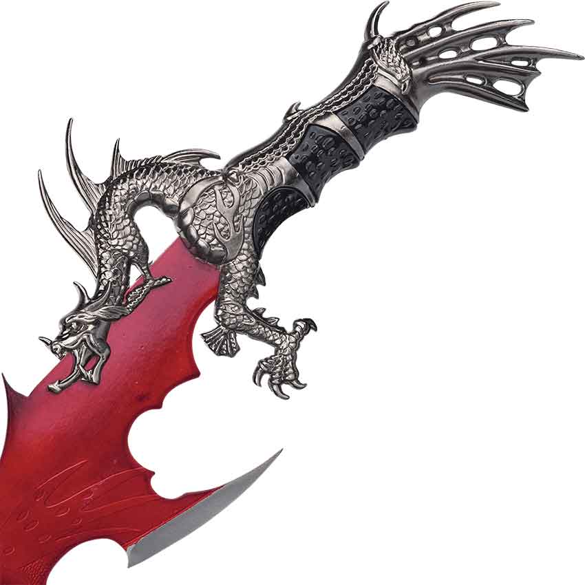 Dual Red Dragon Blades