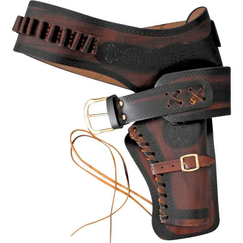  Denix Old West Double Rig Holster with Replica Bullets