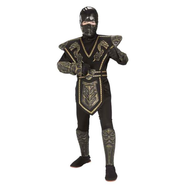 Boys Gold Dragon Ninja Costume