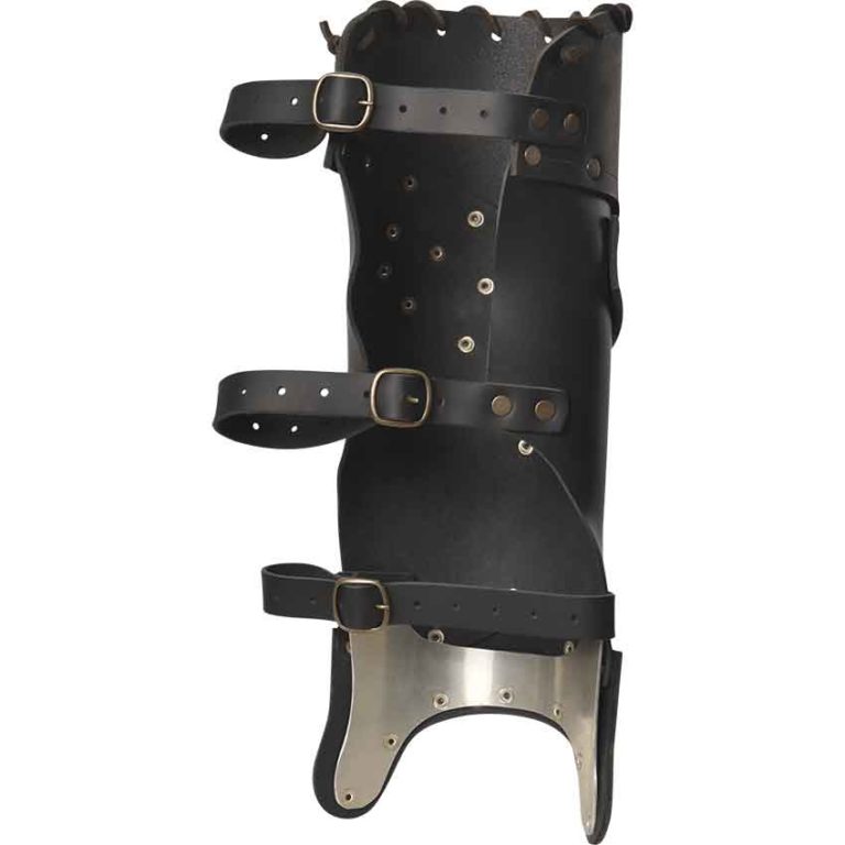 Scoundrel Leather Greaves