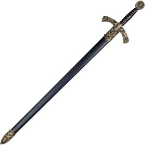 Black Crusader Sword With Scabbard