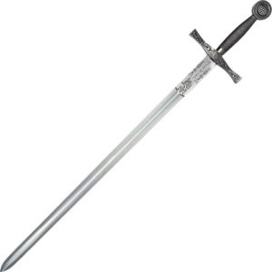 Nickel Excalibur Sword with Scabbard