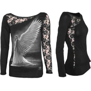 Spirit Guide Long Sleeved Lace Womens Shirt