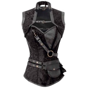 The Lady Warrior Leather Corset Unleash Your Inner Strength in Style -  MedieWorld