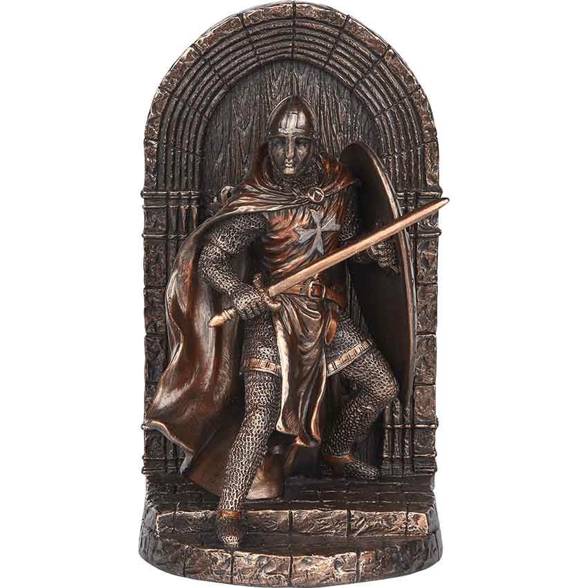 Norman Crusader Guarding Door Bookend