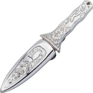 Silver Tapestry Boot Knife