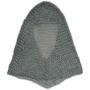 Silver Butted Chainmail Coif