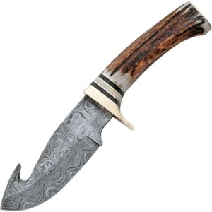 11 STAINLESS STEEL CELTIC CROSS HUNTING KNIFE WOOD HANDLE Gothic Skinning  BLACK - MEGAKNIFE