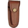 4 Inch Brown Oval Leather Sheath