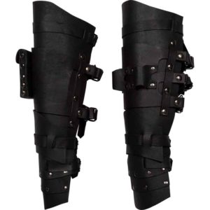 Geralt Leather Greaves