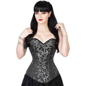 Aubrey Overbust Black Corset